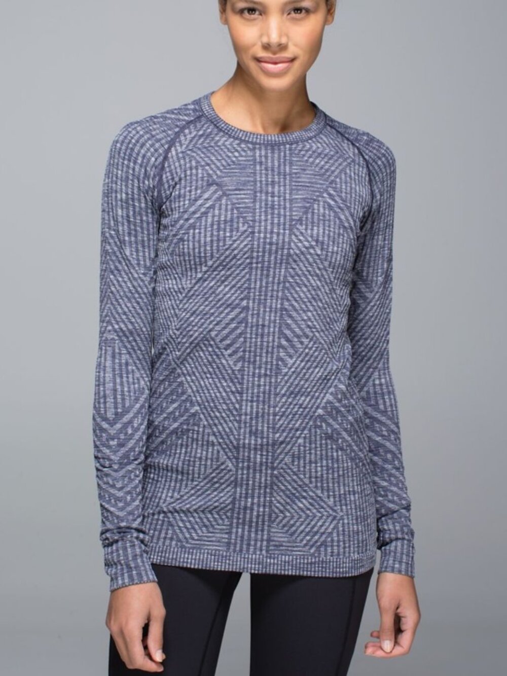 Lululemon Rest Less Pullover Women's 6 Heathered Gray Long Sleeve Midlayer Run